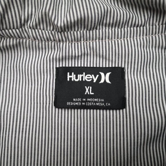 Hurley Men's Size XL Rust w/ Striped Lining Zipper & Snap Closure Jacket w/ Hood - Picture 3 of 12